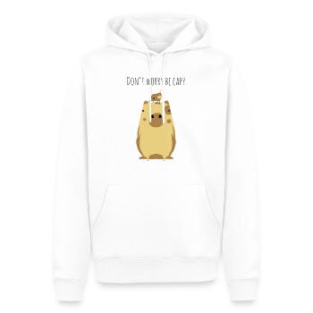 Wasserschwein Spruch - Männer Premium Bio Hoodie - Weiß - Vorne - Nico (187cm)