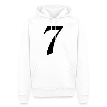 7 - Men’s Premium Organic Hoodie - white - Front - Nico (187cm)