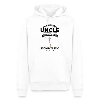 Beinprothesendesign und Beinprothesen - Männer Premium Bio Hoodie - Weiß - Vorne - Nico (187cm)