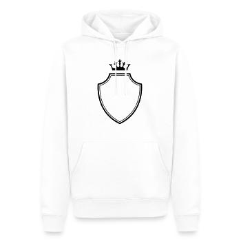 Armoiries - Sweat à capuche Premium bio Homme - blanc - Devant - Nico (187cm)