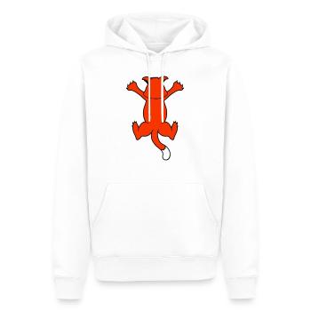 Drôle de chat griffes griffes griffes griffes grattage - Sweat à capuche Premium bio Homme - blanc - Devant - Nico (187cm)
