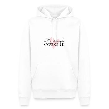 Lieblingscousine / beste Cousine / Cousinenliebe - Männer Premium Bio Hoodie - Weiß - Vorne - Nico (187cm)