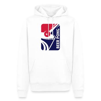 BEER PONG PRO TRINKSPIEL - Männer Premium Bio Hoodie - Weiß - Vorne - Nico (187cm)