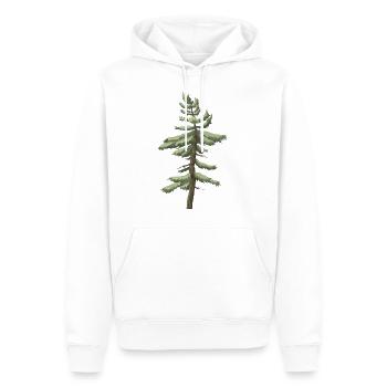 forest woods woodland wald tree baumstamm104 - Männer Premium Bio Hoodie - Weiß - Vorne - Nico (187cm)