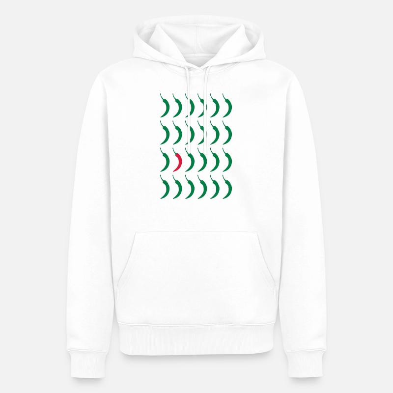 Chilli - Männer Premium Bio Hoodie - Weiß