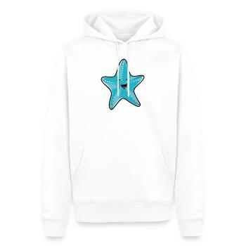Seestern - Männer Premium Bio Hoodie - Weiß - Vorne - Nico (187cm)