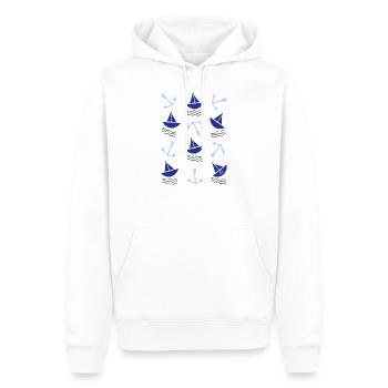 * BAM * be_maritim - Men’s Premium Organic Hoodie - white - Front - Nico (187cm)