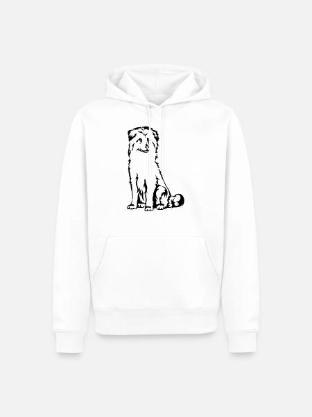 Berger des Pyrenees - Men’s Premium Organic Hoodie - white