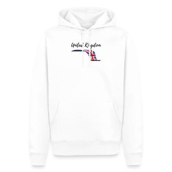 Großbritannien - Männer Premium Bio Hoodie - Weiß - Vorne - Nico (187cm)