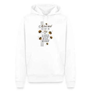 Abschied - Männer Premium Bio Hoodie - Weiß - Vorne - Nico (187cm)
