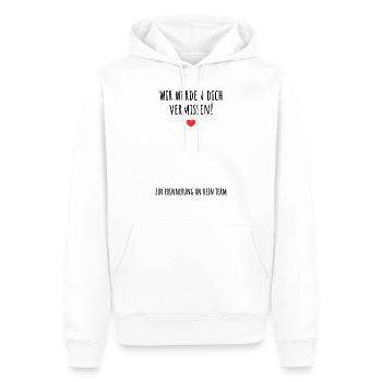 Wir Werden Dich Vermissen Kollege - Männer Premium Bio Hoodie - Weiß - Vorne - Nico (187cm)