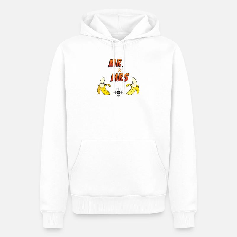 Mr. & MRS. - Männer Premium Bio Hoodie - Weiß