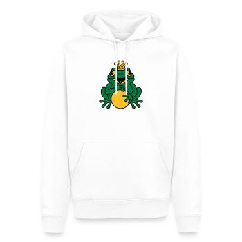 Froschkönig - Männer Premium Bio Hoodie - Weiß - Vorne - Nico (187cm)