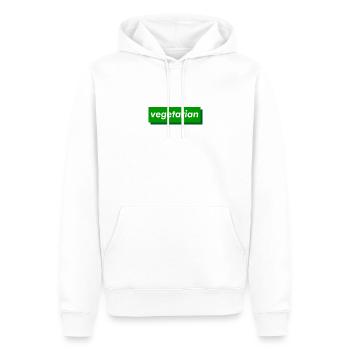 vegetarian - Männer Premium Bio Hoodie - Weiß - Vorne - Nico (187cm)