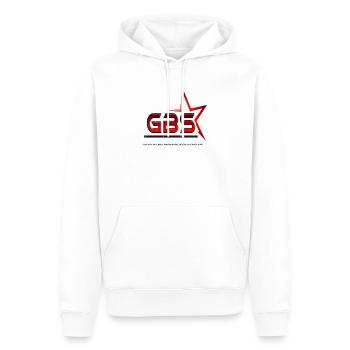 GBS - Sweat à capuche Premium bio Homme - blanc - Devant - Nico (187cm)