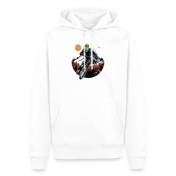 Mitternachts-Ridge-Fahrer - Männer Premium Bio Hoodie - Weiß - Vorne - Nico (187cm)
