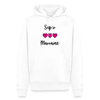 PATIN. TANTE. TATA. MAMA. MUTTERTAG - Männer Premium Bio Hoodie - Weiß - Vorne - Nico (187cm)