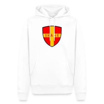 Skåne - Sweat à capuche Premium bio Homme - blanc - Devant - Nico (187cm)