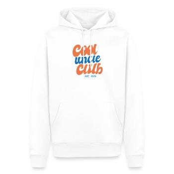 Cooler Onkel Club seit 2026 - Geschenkidee - Männer Premium Bio Hoodie - Weiß - Vorne - Nico (187cm)