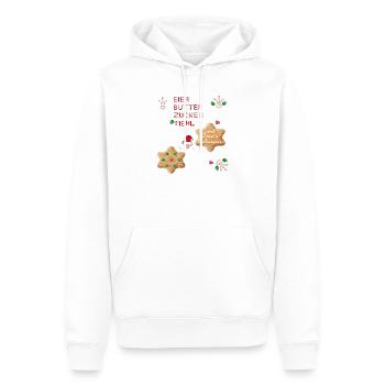 Christmas cookies - Men’s Premium Organic Hoodie - white - Front - Nico (187cm)