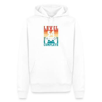 54. Geburtstag Level 54 Complete 54 Jahre Gamer - Männer Premium Bio Hoodie - Weiß - Vorne - Nico (187cm)