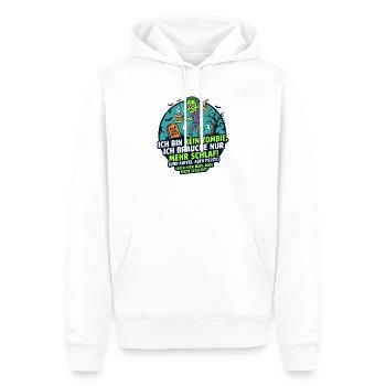 Zombie Schlaf Kaffee lustiger Spruch - Männer Premium Bio Hoodie - Weiß - Vorne - Nico (187cm)