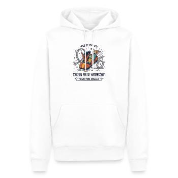 Freizeitpark Achterbahn Humor - Männer Premium Bio Hoodie - Weiß - Vorne - Nico (187cm)