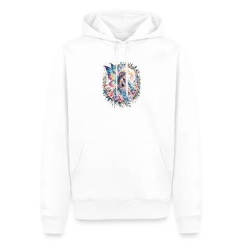Mond, Fee, Feenfigur - Männer Premium Bio Hoodie - Weiß - Vorne - Nico (187cm)