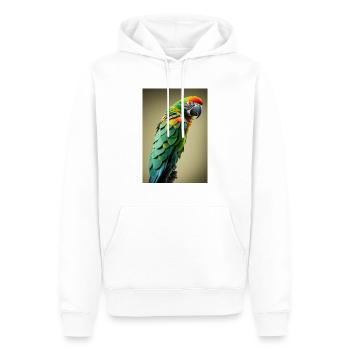 Ara Papagei auf einem Ast im Dschungel - Männer Premium Bio Hoodie - Weiß - Vorne - Nico (187cm)