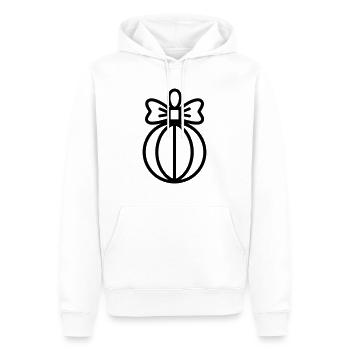 Boule de Noël - Sweat à capuche Premium bio Homme - blanc - Devant - Nico (187cm)
