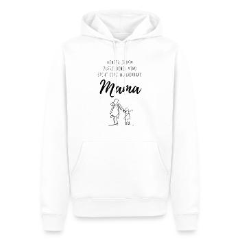 Derrière chaque enfant heureux - une maman merveilleuse - Sweat à capuche Premium bio Homme - blanc - Devant - Nico (187cm)