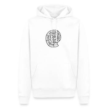 Fibonacci Schnecke - Männer Premium Bio Hoodie - Weiß - Vorne - Nico (187cm)