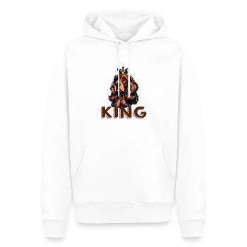 COCKER SPANIEL DOG KING BREED CUTE RESCUE SHEPHERD - Men’s Premium Organic Hoodie - white - Front - Nico (187cm)