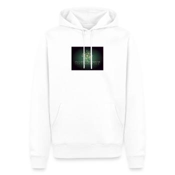 Jésus revient - Sweat à capuche Premium bio Homme - blanc - Devant - Nico (187cm)