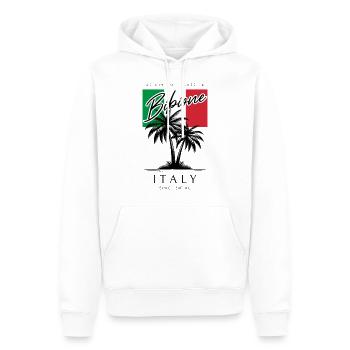 Bibione Italien Palmen Flagge Reise Souvenir - Männer Premium Bio Hoodie - Weiß - Vorne - Nico (187cm)
