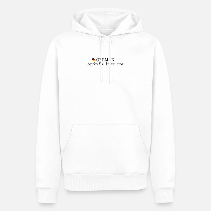 German Apres Ski Instructor - Männer Premium Bio Hoodie - Weiß