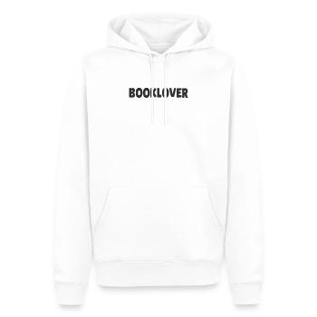 Amoureux des livres - Sweat à capuche Premium bio Homme - blanc - Devant - Nico (187cm)