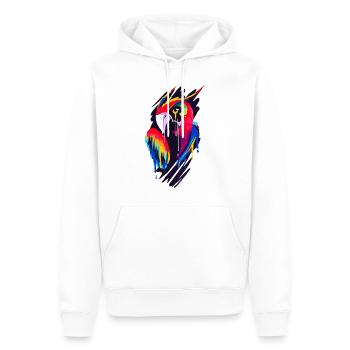 Ein Schönes und Lustiges Papageien Design - Männer Premium Bio Hoodie - Weiß - Vorne - Nico (187cm)