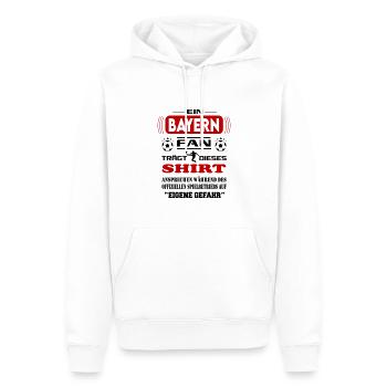 Fußball Fan Fussballverein Bayern - Männer Premium Bio Hoodie - Weiß - Vorne - Nico (187cm)