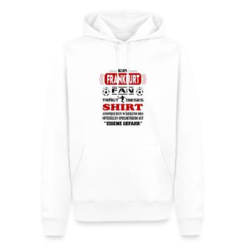 Fußball Fan Fussballverein Frankfurt - Männer Premium Bio Hoodie - Weiß - Vorne - Nico (187cm)
