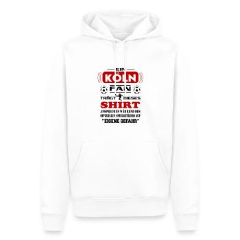 Fußball Fan Fussballverein Köln - Männer Premium Bio Hoodie - Weiß - Vorne - Nico (187cm)