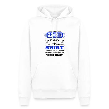 Fußball Fan Fussballverein Gelsenkirchen - Männer Premium Bio Hoodie - Weiß - Vorne - Nico (187cm)