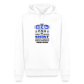 Fußball Fan Fussballverein Bochum - Männer Premium Bio Hoodie - Weiß - Vorne - Nico (187cm)