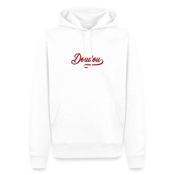 Doudou - Sweat à capuche Premium bio Homme - blanc - Devant - Nico (187cm)