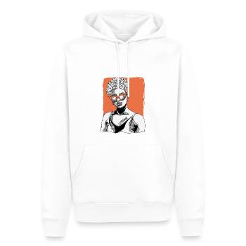 Frau Mit Reggae-tattoo - Männer Premium Bio Hoodie - Weiß - Vorne - Nico (187cm)