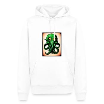 Octopus #001 - Männer Premium Bio Hoodie - Weiß - Vorne - Nico (187cm)