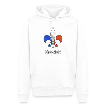 Frankreich - Männer Premium Bio Hoodie - Weiß - Vorne - Nico (187cm)