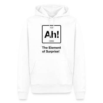 Ah! The Element Surprise - Männer Premium Bio Hoodie - Weiß - Vorne - Nico (187cm)