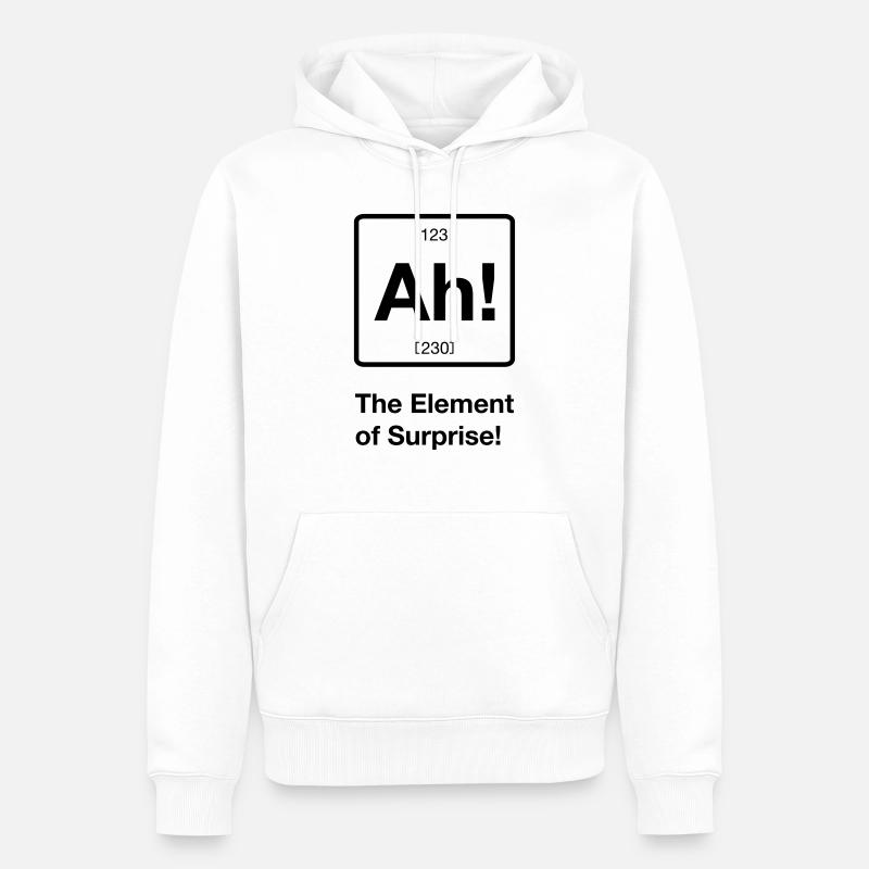 Ah! The Element Surprise - Sweat à capuche Premium bio Homme - blanc
