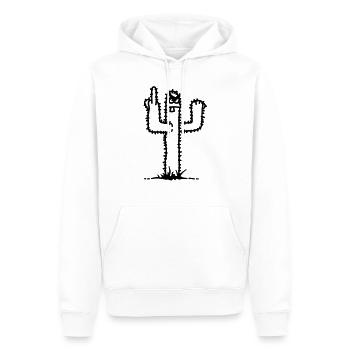 cactus - Sweat à capuche Premium bio Homme - blanc - Devant - Nico (187cm)